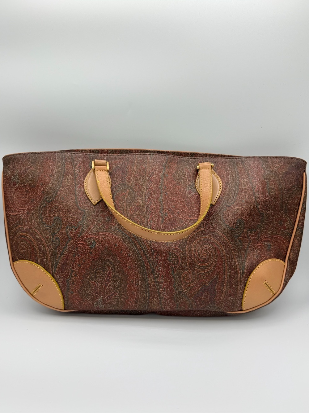 Etro Milano Paisley Coated Canvas Tote 👜